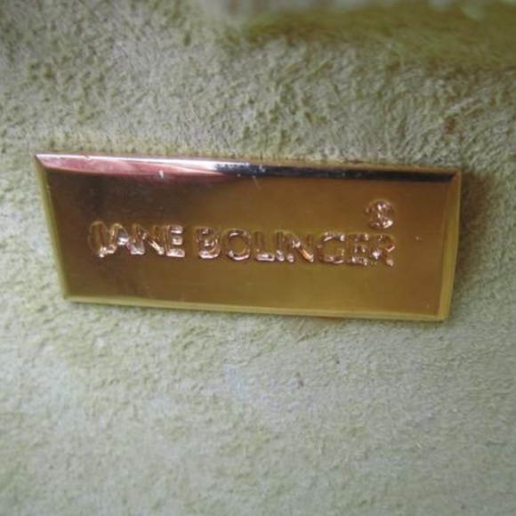 Evening Pochette Jane Bolinger RARE Bean Leather Shoulder bag Salmon Vintage - Picture 8 of 8